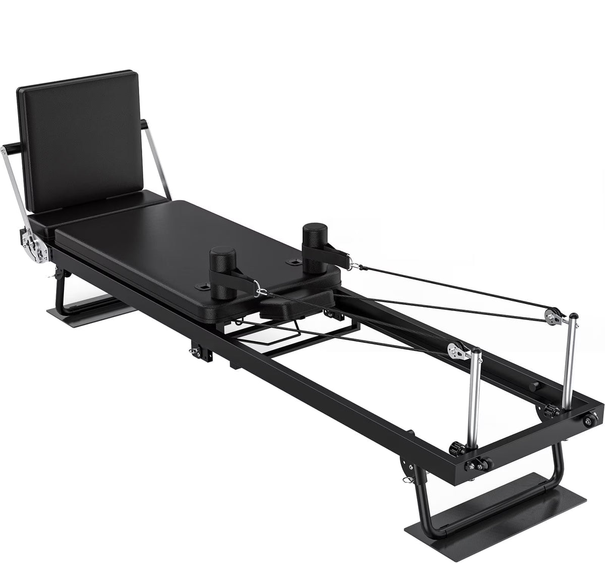 GIKPAL 92" Foldable Pilates Reformer Machine for Home Gym,Balanced Body Pilates Exercise Equipment with Jump Board