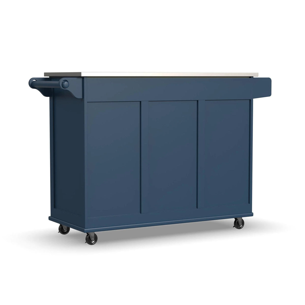 Homestyles Dolly Madison Engineered Wood Kitchen Cart in Sage Green/Nickel