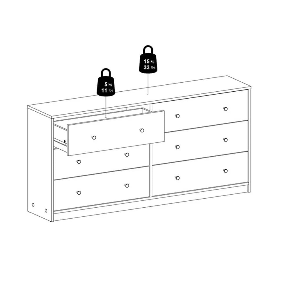 Pemberly Row 4 Pieces Set of Modern Wood Bedroom Furniture in White Finish