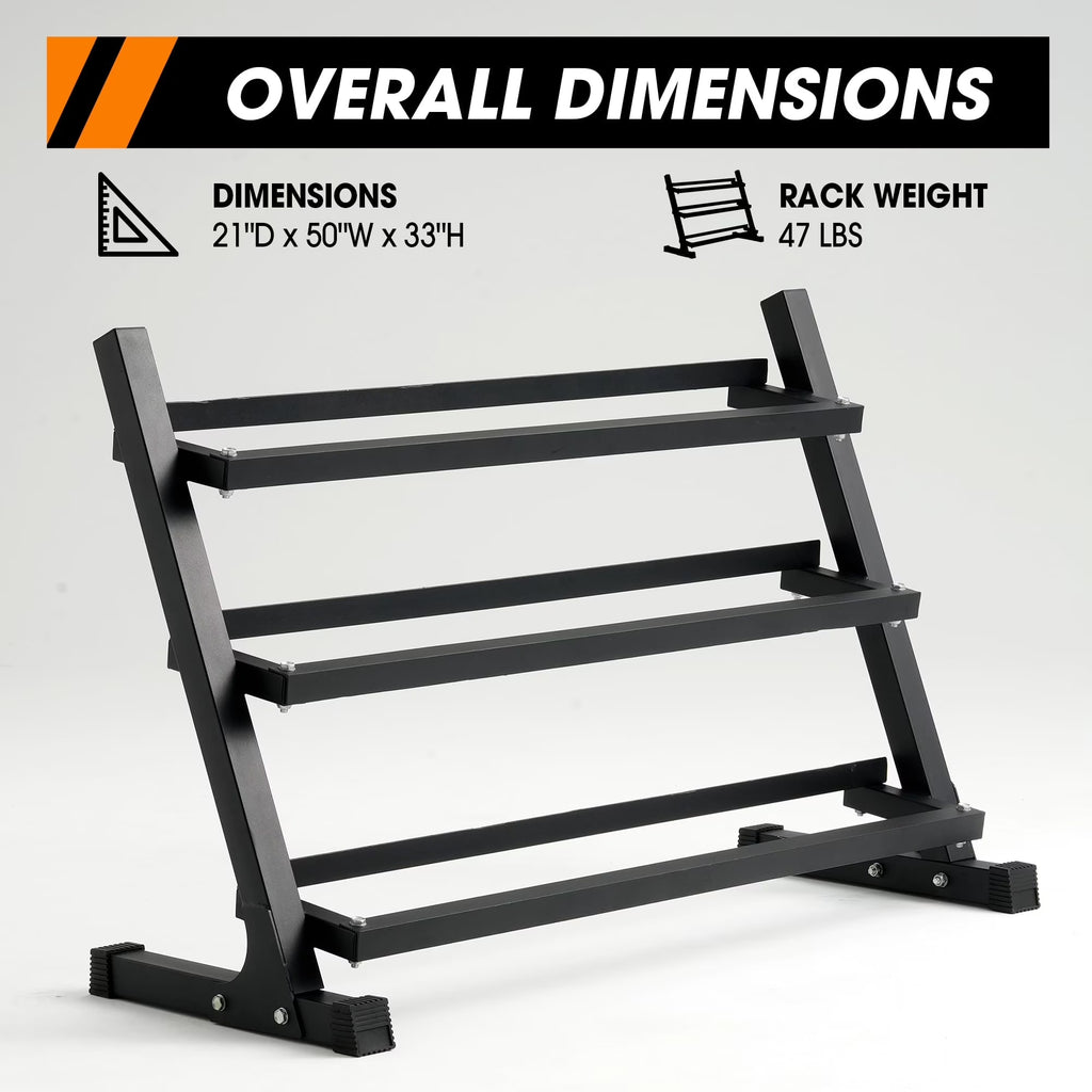 Mikolo Rubber Hex Dumbbell Set with Racks, Option in 450lbs, Strength Training Weight Set Home Gym