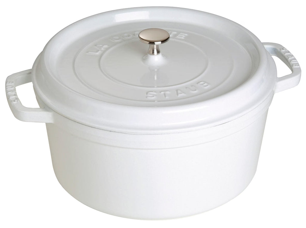 Staub Cast Iron 7-qt Round Cocotte - Grenadine