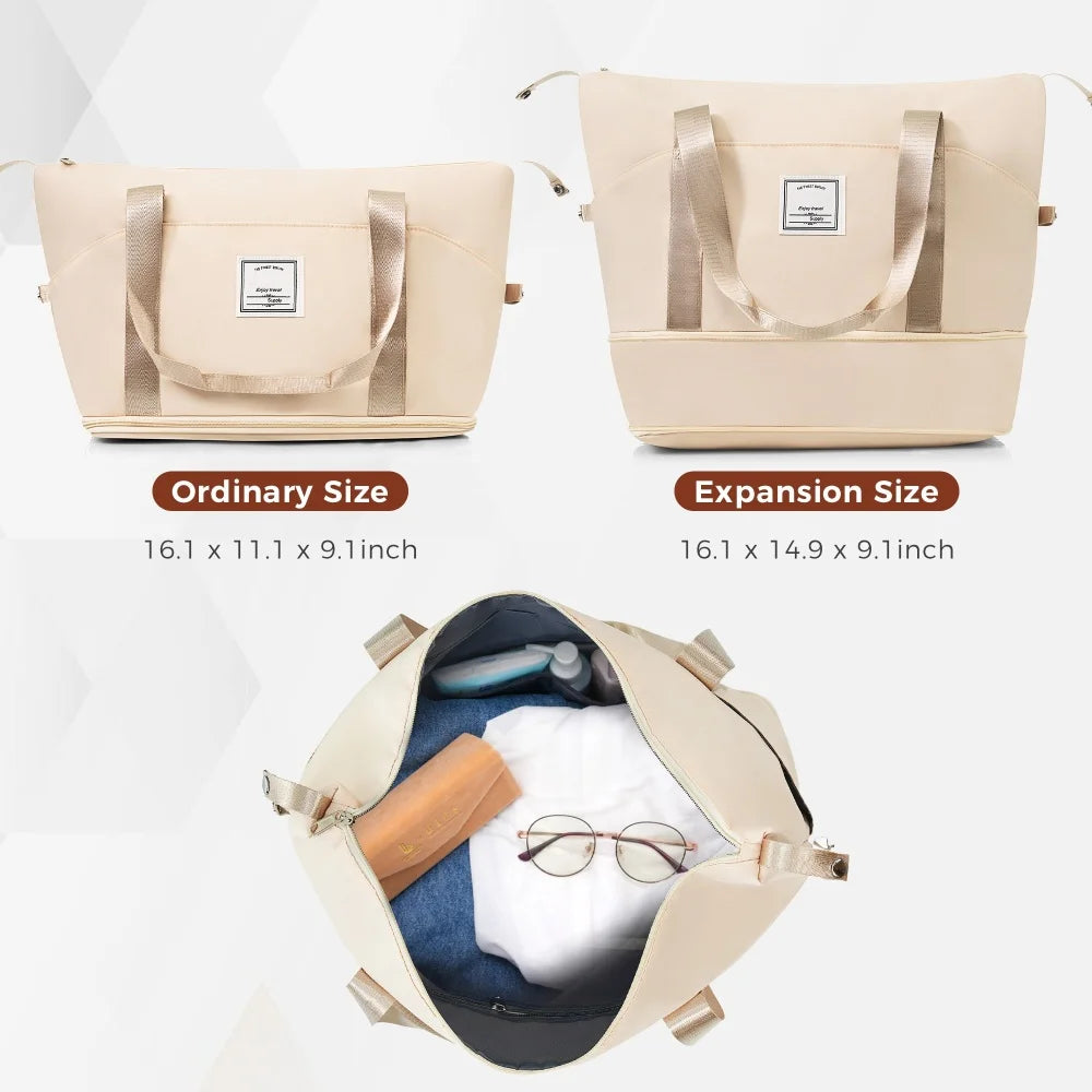 Luggage Sets 4 Piece,  ABS Durable Suitcase with Travel Bag, Carry On Luggage Suitcase Set with 360 Spinner Wheels
