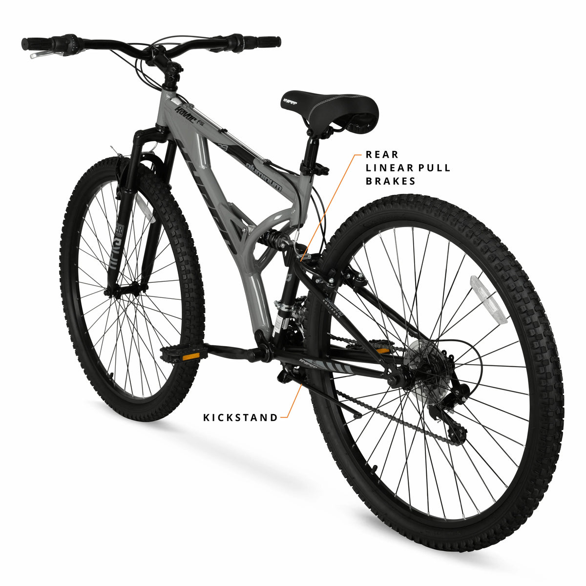 Hyper Bicycles 29" Men's Havoc Mountain Bike, Gray