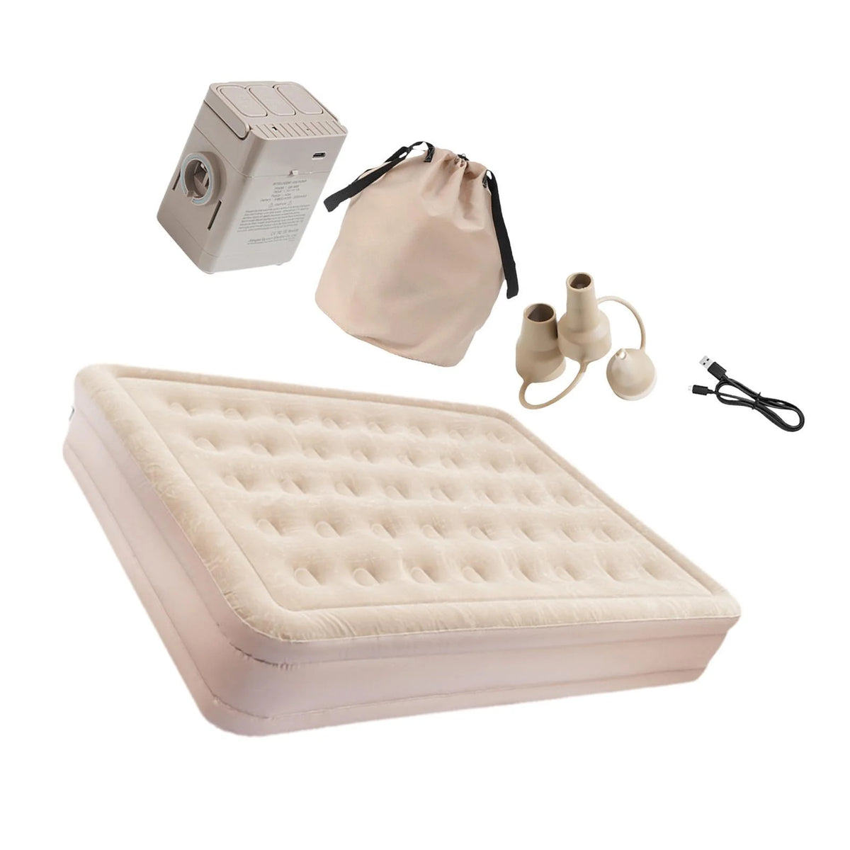 Pitycbo Air Mattress Airbed Camping Mat Lightweight with Air Pump with Carry Bag Camping