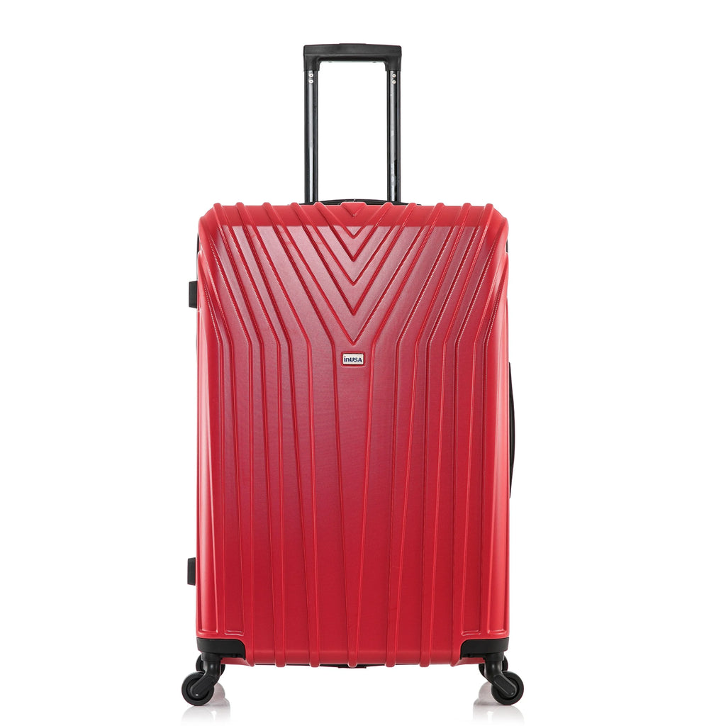 InUSA Vasty 28" Hardside Lightweight Luggage with Spinner Wheels, Handle, and Trolley, Gray