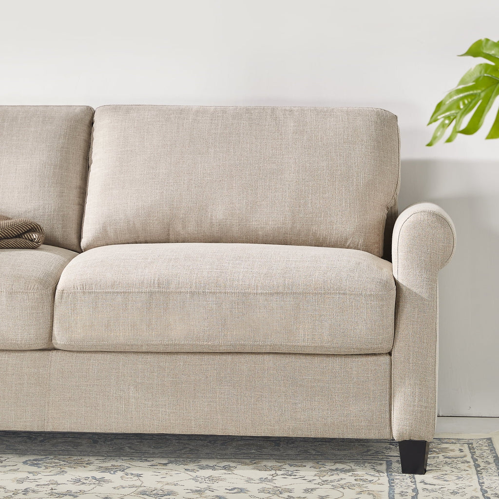 Zinus Josh 2-Seater Loveseat, Beige