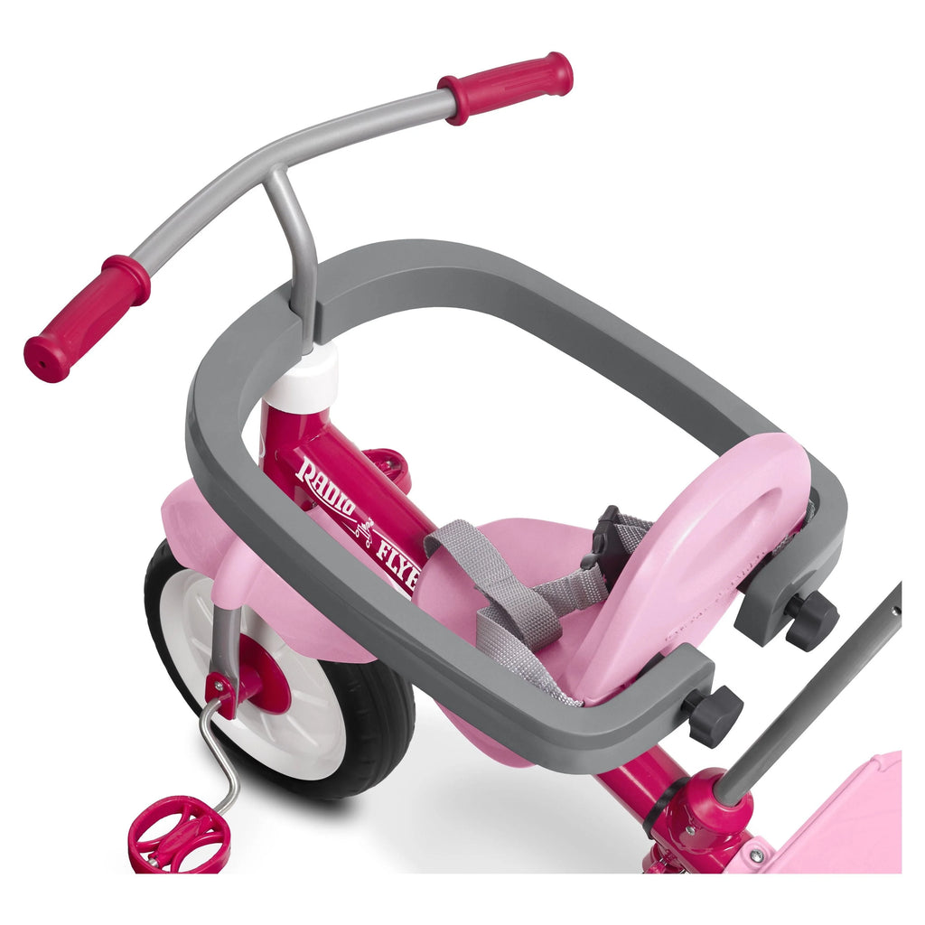 Radio Flyer, 3-in-1 Stroll 'N Trike, 3 Stages Grows with Child, Pink Tricycle