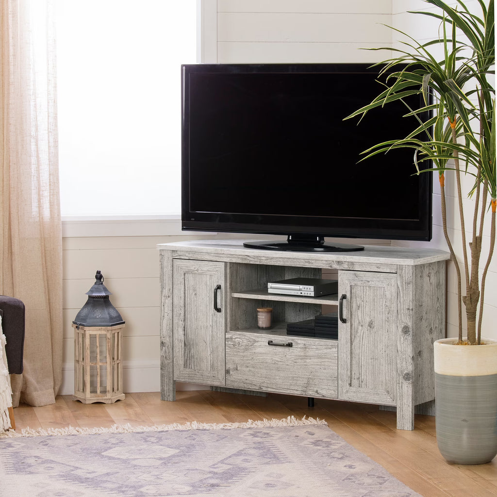 South Shore Lionel Corner TV Stand, Multiple Finishes
