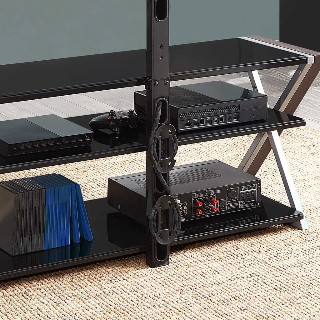 Whalen Xavier 3-in-1 Television Stand for TVs up to 70", Warm Ash