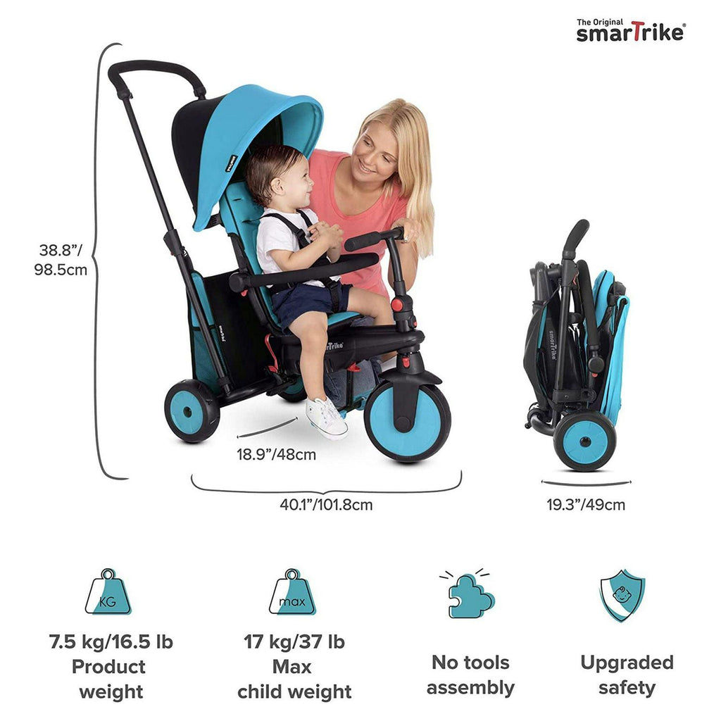 smarTrike 5 in 1 Modular Toddler Stroller Tricycle with 1 Handed Steering