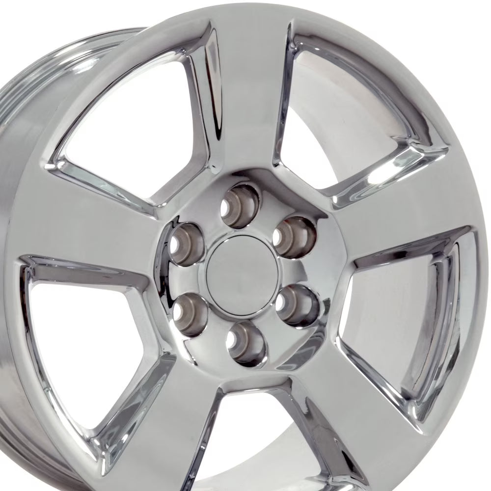 20 inch Rim fits Chevrolet Silverado 1500 1999-2022 Chrome Wheel Direct Fit