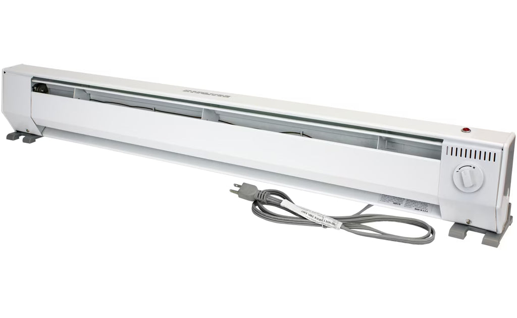 King Electric 4' Portable Baseboard Heater, 1000W / 120V, White, KP1210