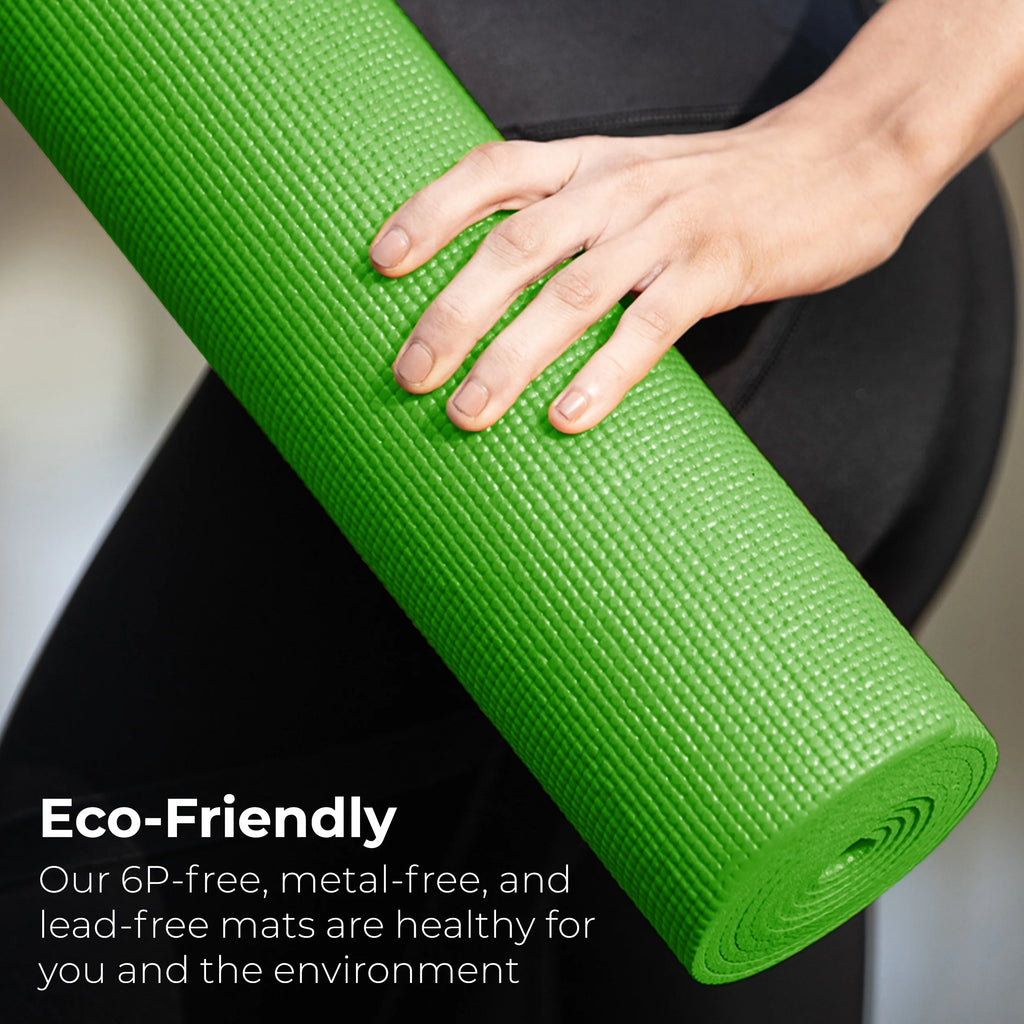Hello Fit Bulk Yoga Mats, 10-Pack – 68" x 24", 4mm Thick, Non-Slip & Non-Toxic – Ideal for Schools, Studios & Gyms, Assorted