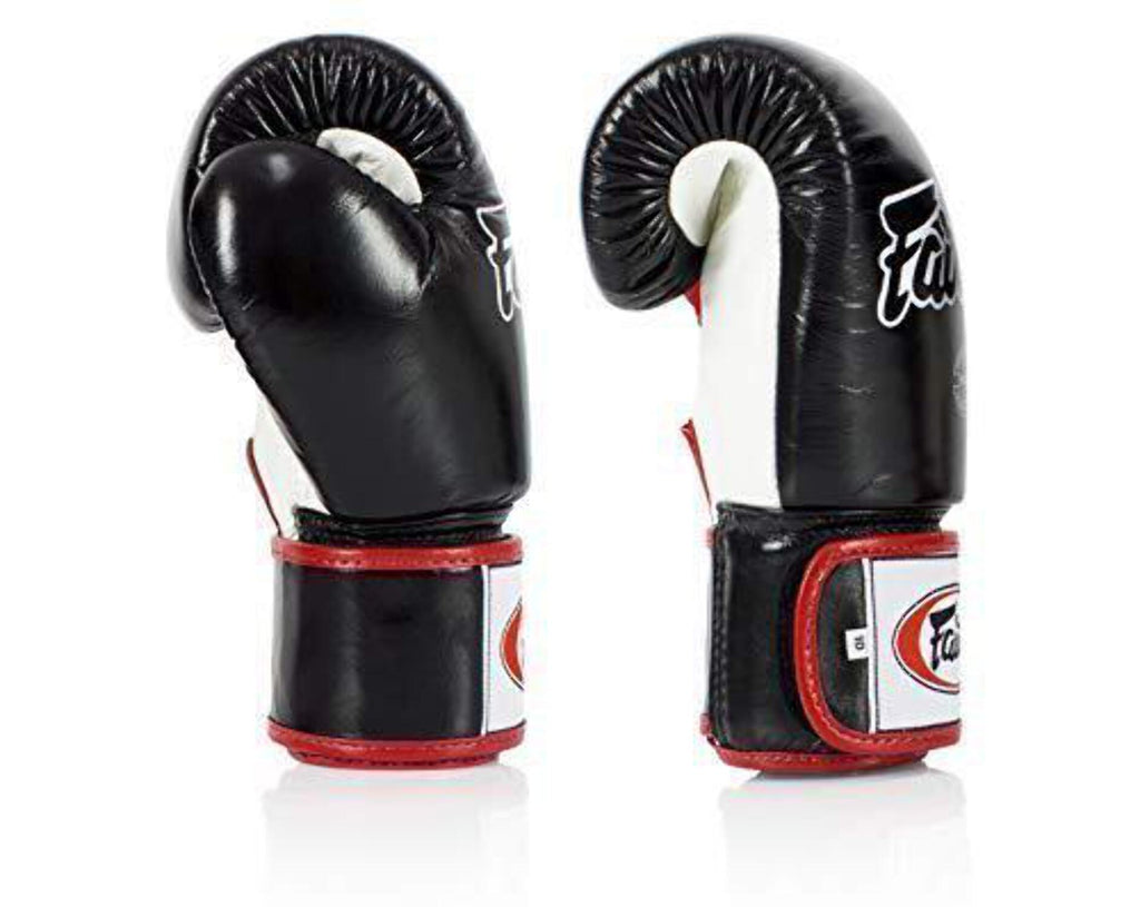 Fairtex BGV1 Black/White/Red Muay Thai Boxing Glove