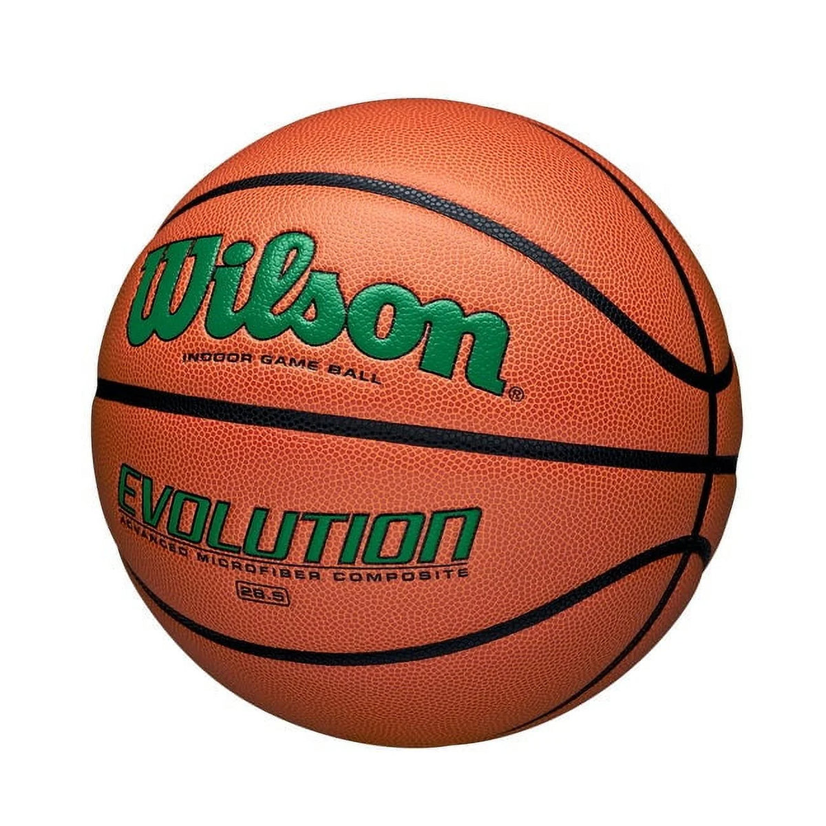 Wilson Evolution Baloncesto de Juego Interior - Negro, Talla 7 - 29,5"