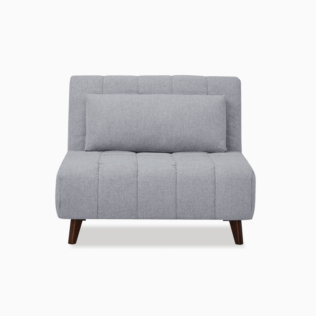 A&D Home Springfield Polyester Convertible Futon Chair, Yellow