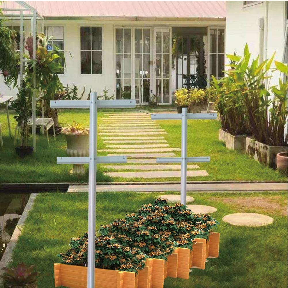 MRGARDEN 7-Feet Grape Vine Trellis, Heavy Duty 2pcs Set for Raspberry and Climbing , Outdoor Stake Vineyard Trellis, 2 Tall Trellises