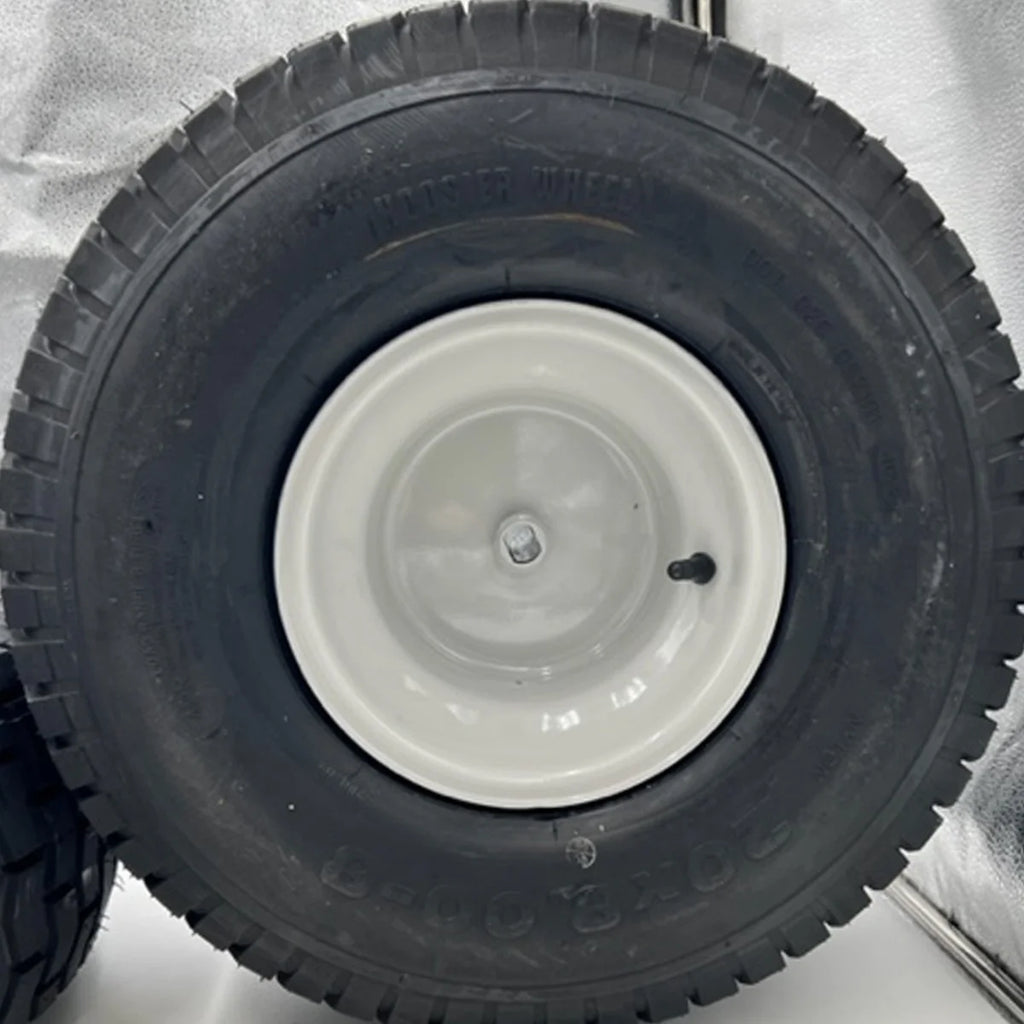 20x8.00-8 Gray Lawn Mower Wheel - Set of 2 - 3/4 Inch Axle, 2.90 Inch Hub