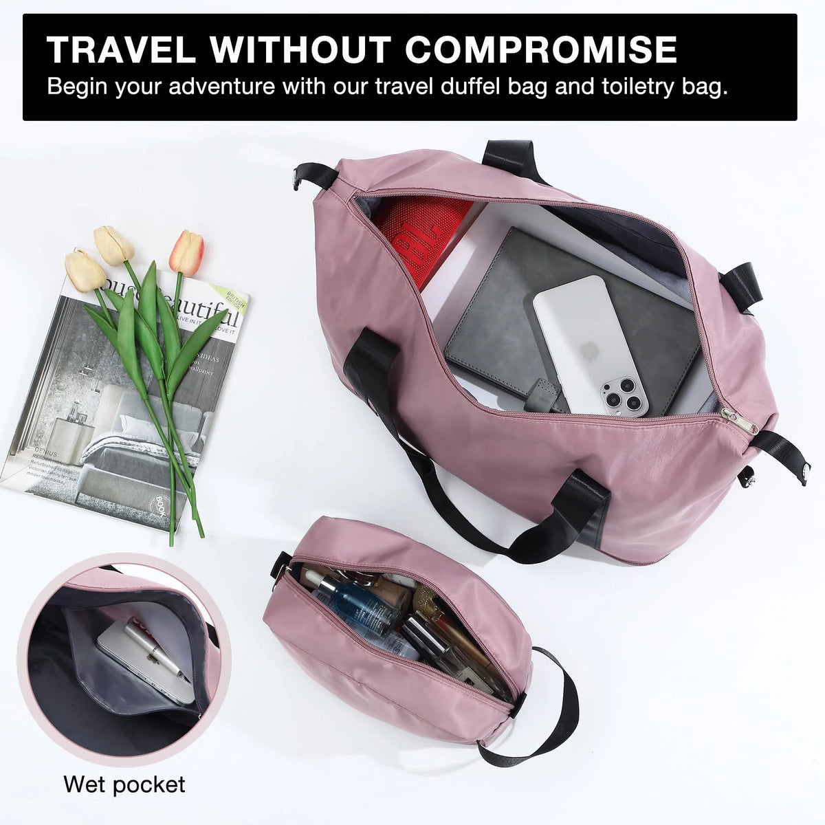 Danolapsi Luggage Sets 5 Piece Suitcases with Spinner Wheels,Womens Luggage Sets Carry on Bag Set,Hardside Carry On Suitcase Sets with Tsa Locks Duffel Bag,Travel Luggage