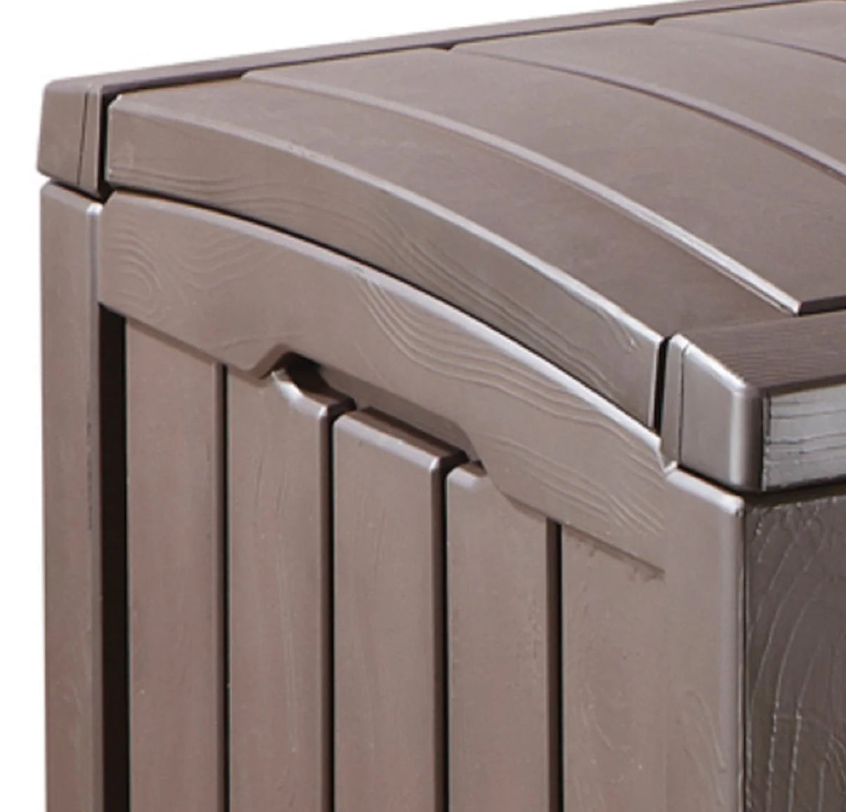 Keter Glenwood Outdoor 101 Gallon Plastic Deck Box, Brown