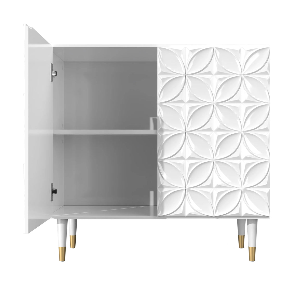 Clihome  2-Door Freestanding Locker Storage Accent Cabinet Blue