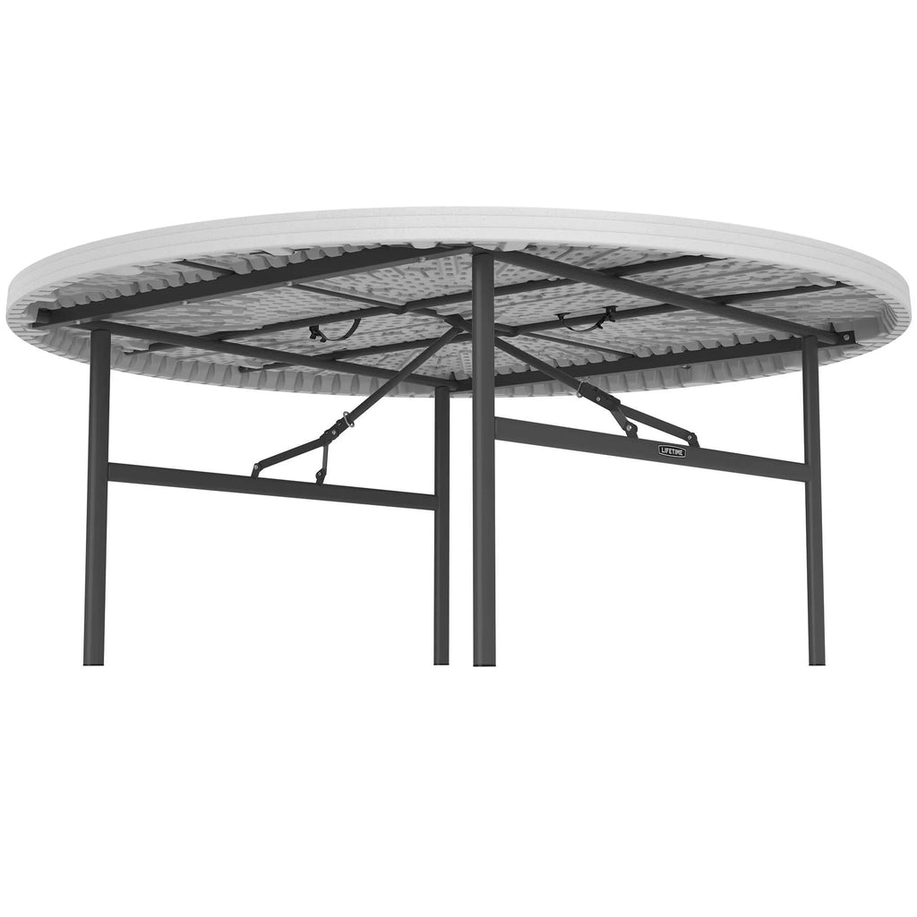 Lifetime 72" Commercial Grade Round Folding Table, White (22673)