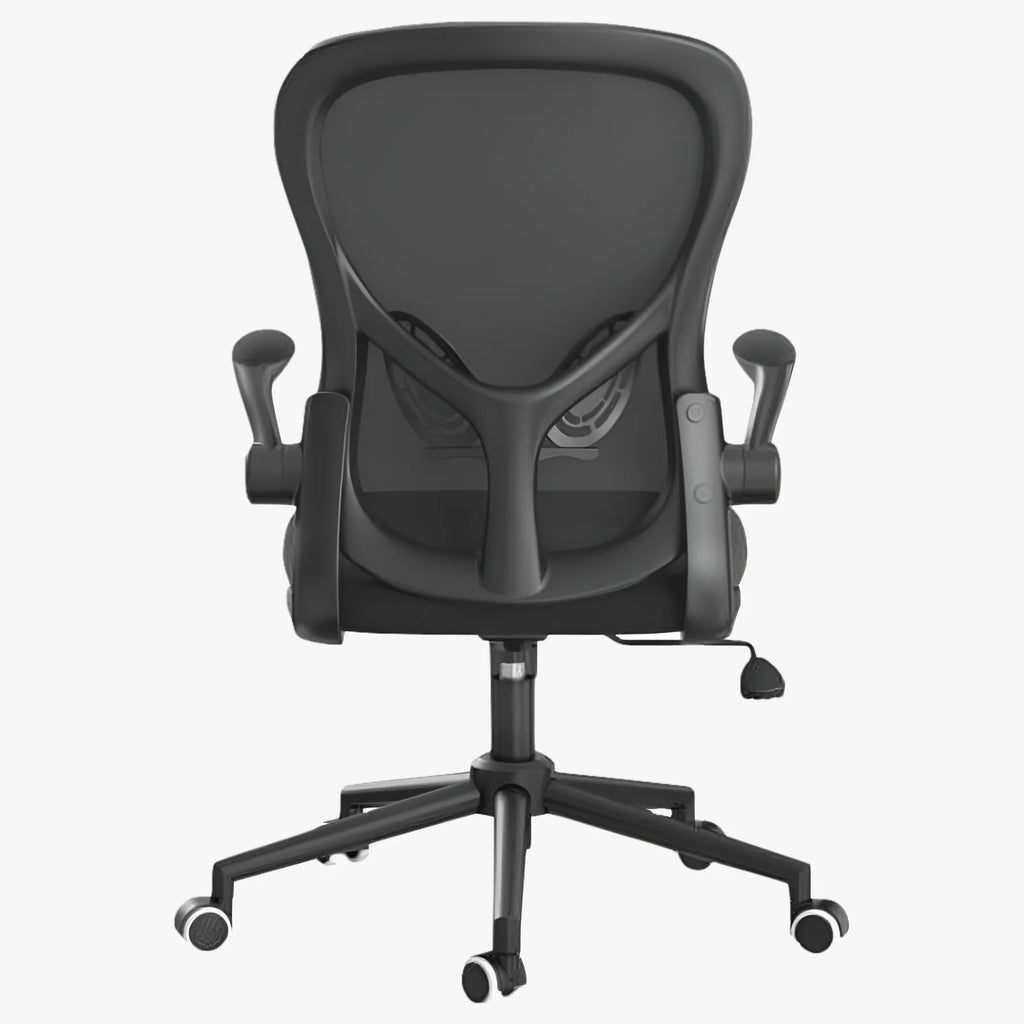 Hbada Office Chair, Ergonomic Desk Chair, Computer Mesh Chair with Lumbar Support and Flip-up Arms, Gray