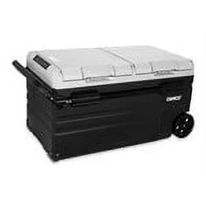 Camco CAM-750 75-Liter Portable Compact Fridge/Freezer | Features Bluetooth Capable Remote Access & 2 Compartments w/Dual Zone Cooling | Adjusts from -4 F to 68 w/2 Cooling Modes ECO & MAX (51520)