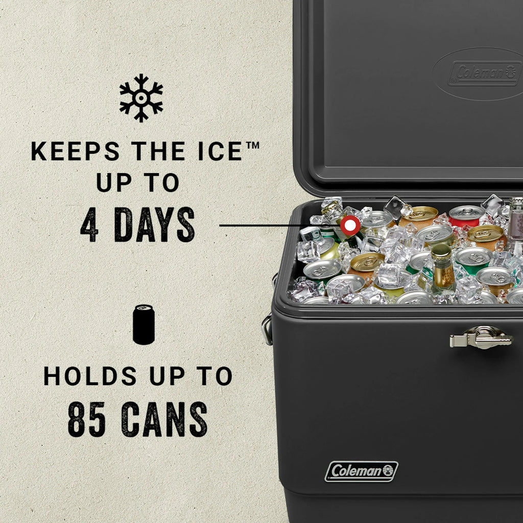 Coleman Reunion™ 54-Quart Steel Belted® Matte Cooler, Midnight