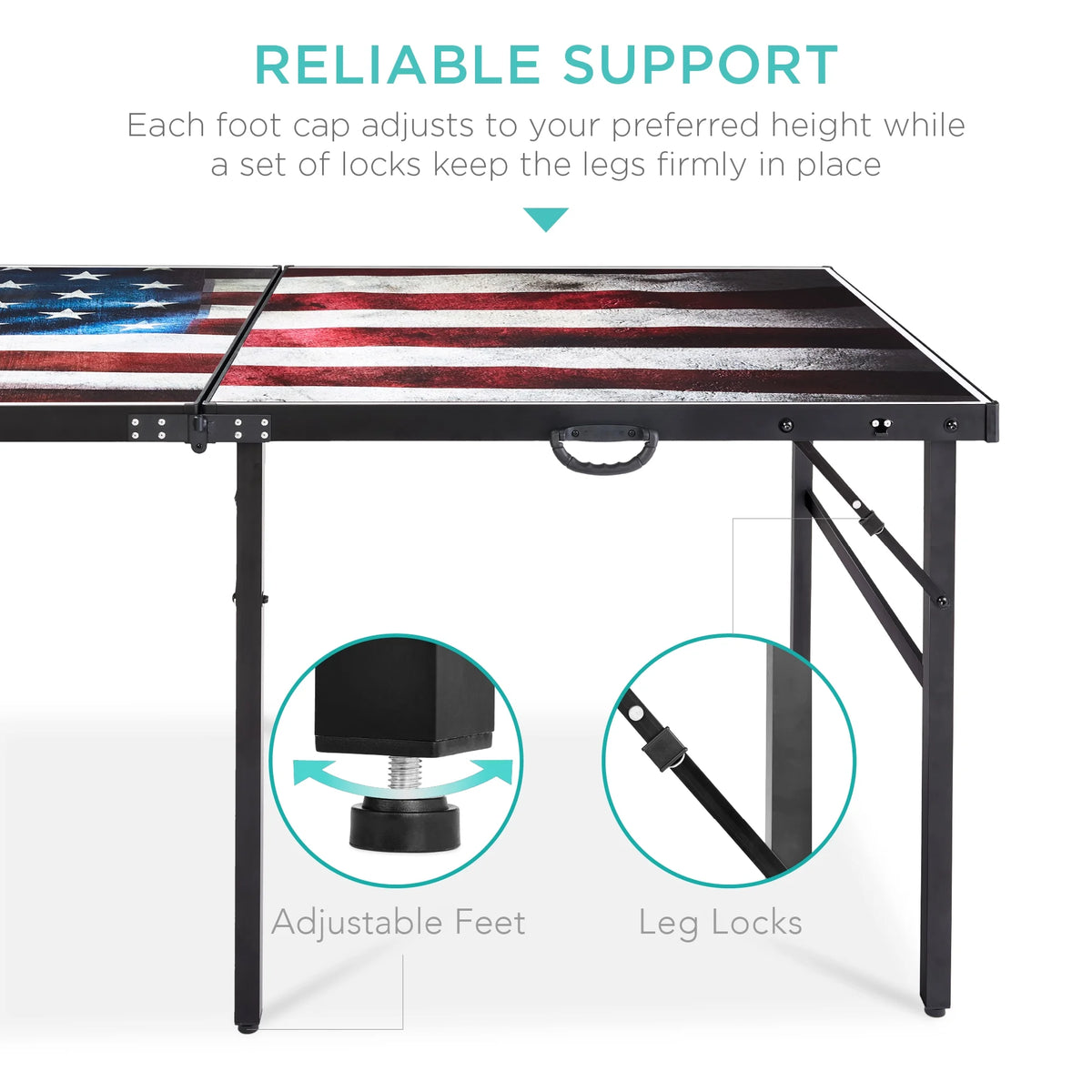 Best Choice Products 6x3ft Portable Ping Pong Table Game Set, Folding Table Tennis w/ 2 Paddles, Balls - Blue