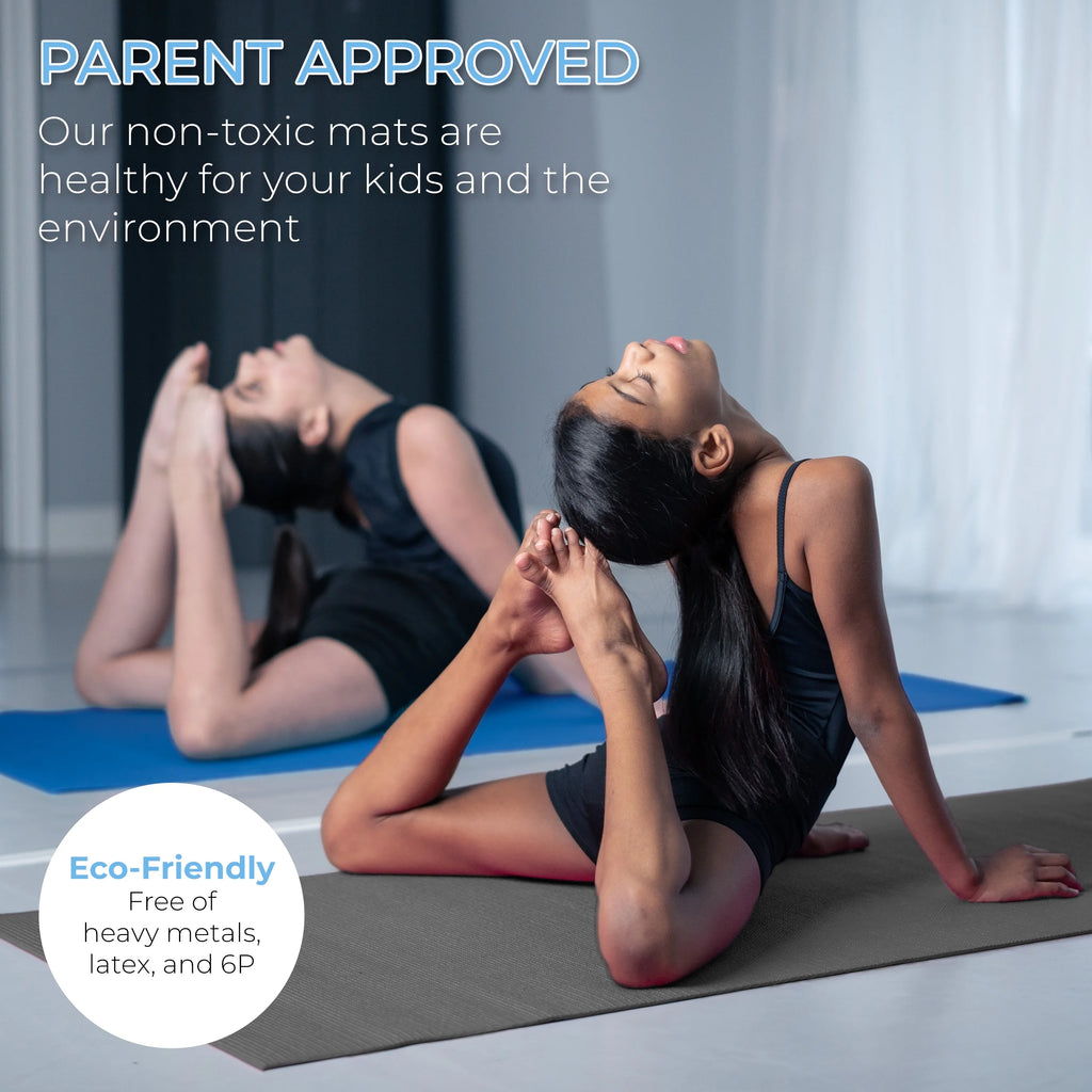Hello Fit Bulk Yoga Mats, 10-Pack – 68" x 24", 4mm Thick, Non-Slip & Non-Toxic – Ideal for Schools, Studios & Gyms, Assorted