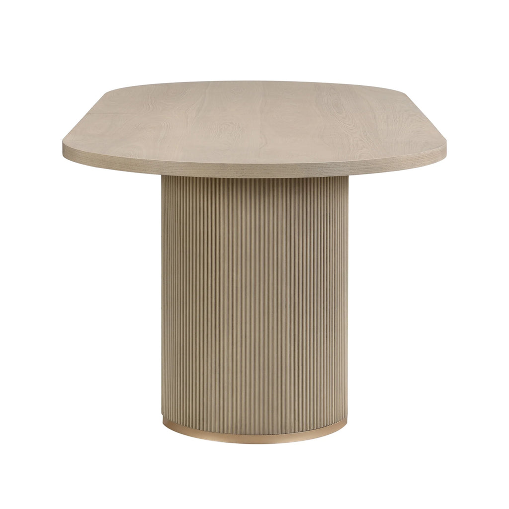 Christopher Knight Home Minimalist 88 Oval Dining Table for 4-6, Espresso