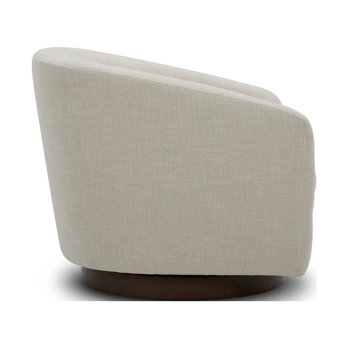 Better Homes & Gardens Bradford Wooden Base Modern Swivel Chair, Linen