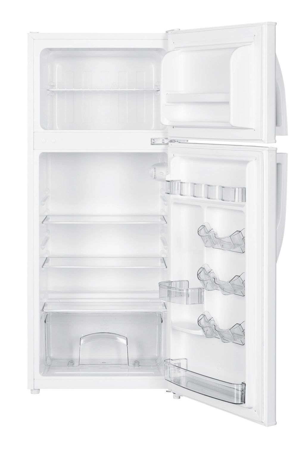 Premium Levella PRF44660300HS 4.4 cu ft Top Freezer Mini Fridge in Silver