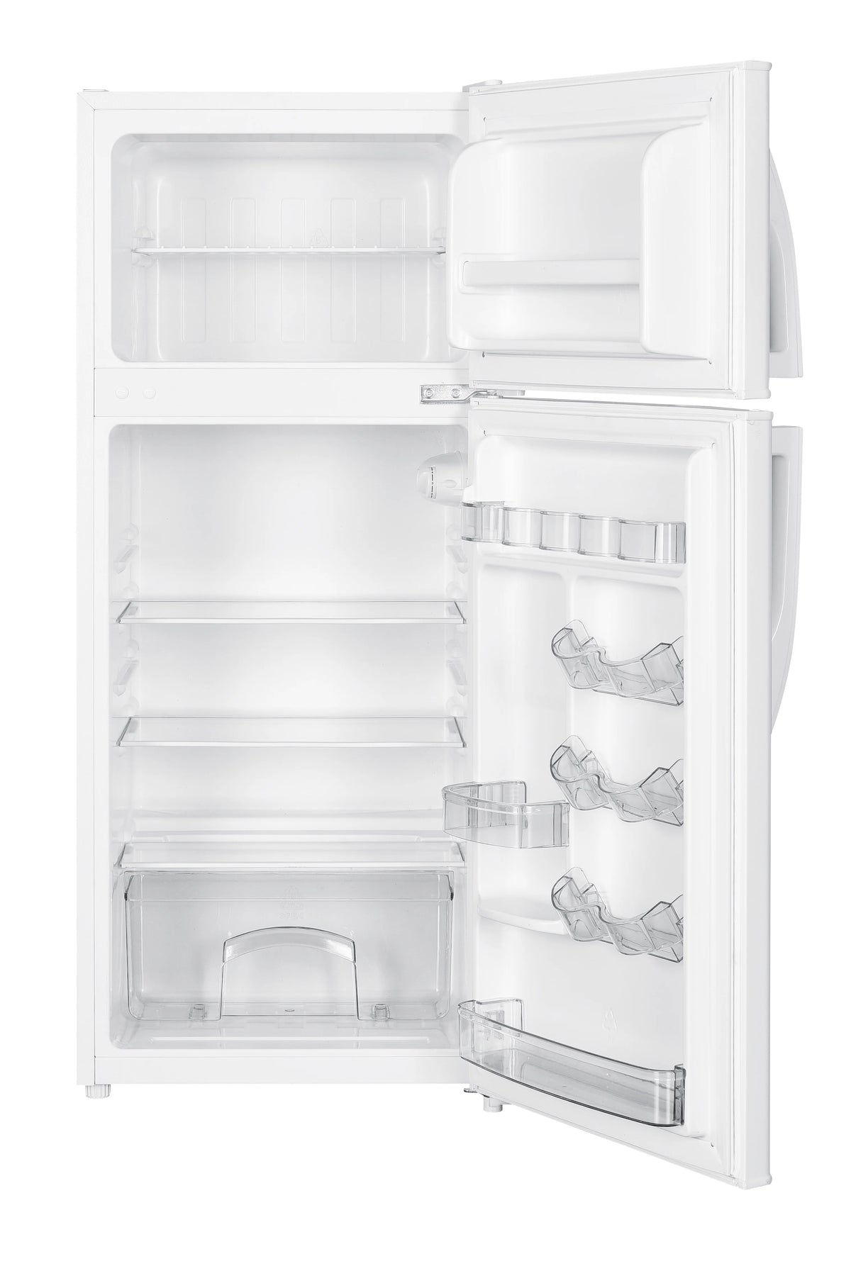 Premium Levella PRF44660300HS 4.4 cu ft Top Freezer Mini Fridge in Silver