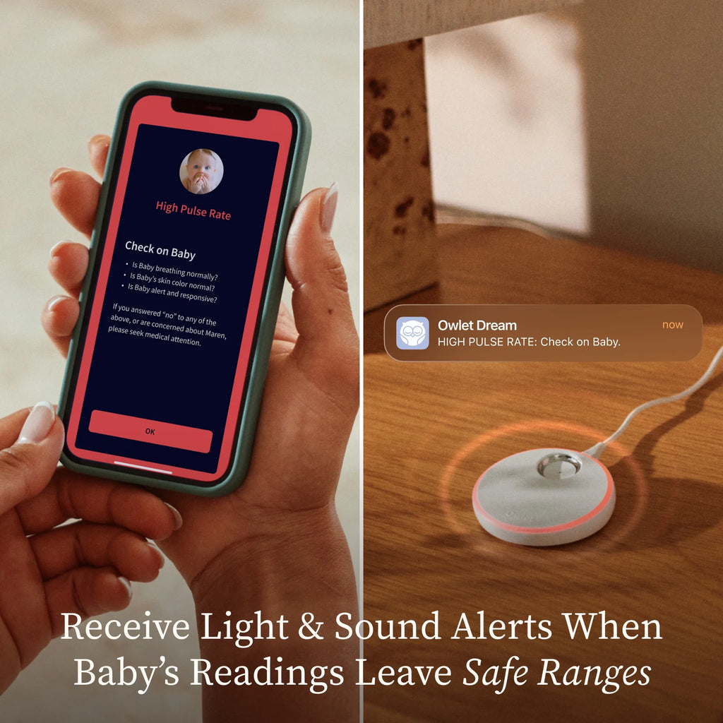 Owlet Dream Duo (3rd Gen) FDA-Cleared, All-in-One Smart Baby Monitoring with Sock & 2K HD Cam