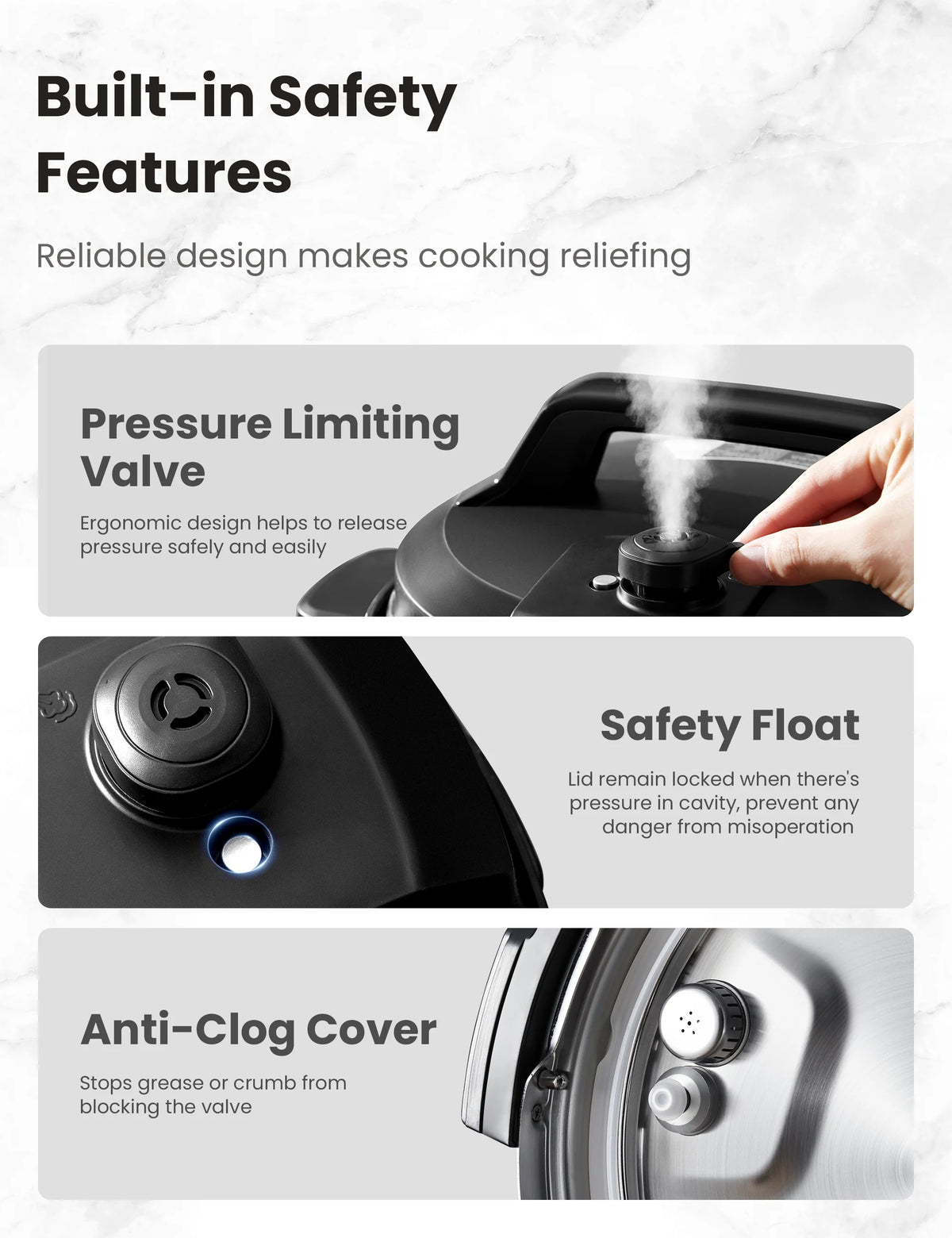 COMFEE 16 in 1 Electric Pressure Cooker Instant Multi Cooker Olla de Presion Non-Stick Pot Yogurt Maker Rice Cooker Slow Cooker Saut Steamer 8 Quarts Stainless Steel
