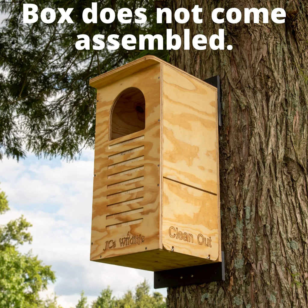 JCS Wildlife Barred Owl Nesting Box DIY Kit - Exterior Grade Treated Plywood - An Owl Box Perfect for Barred Owls