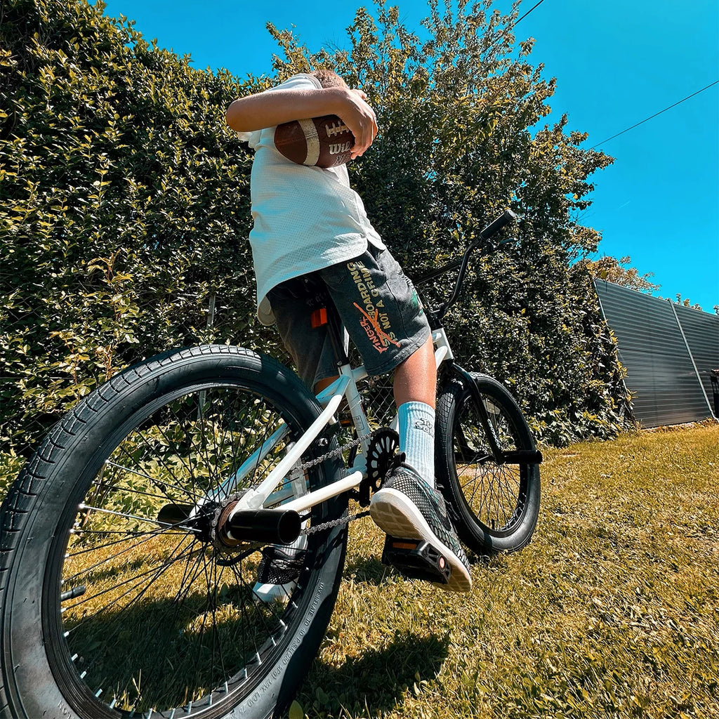 cubsala 20 in Freestyle BMX Kids Bike for Age 6-14 Years Old Boys Girls , Black & Green