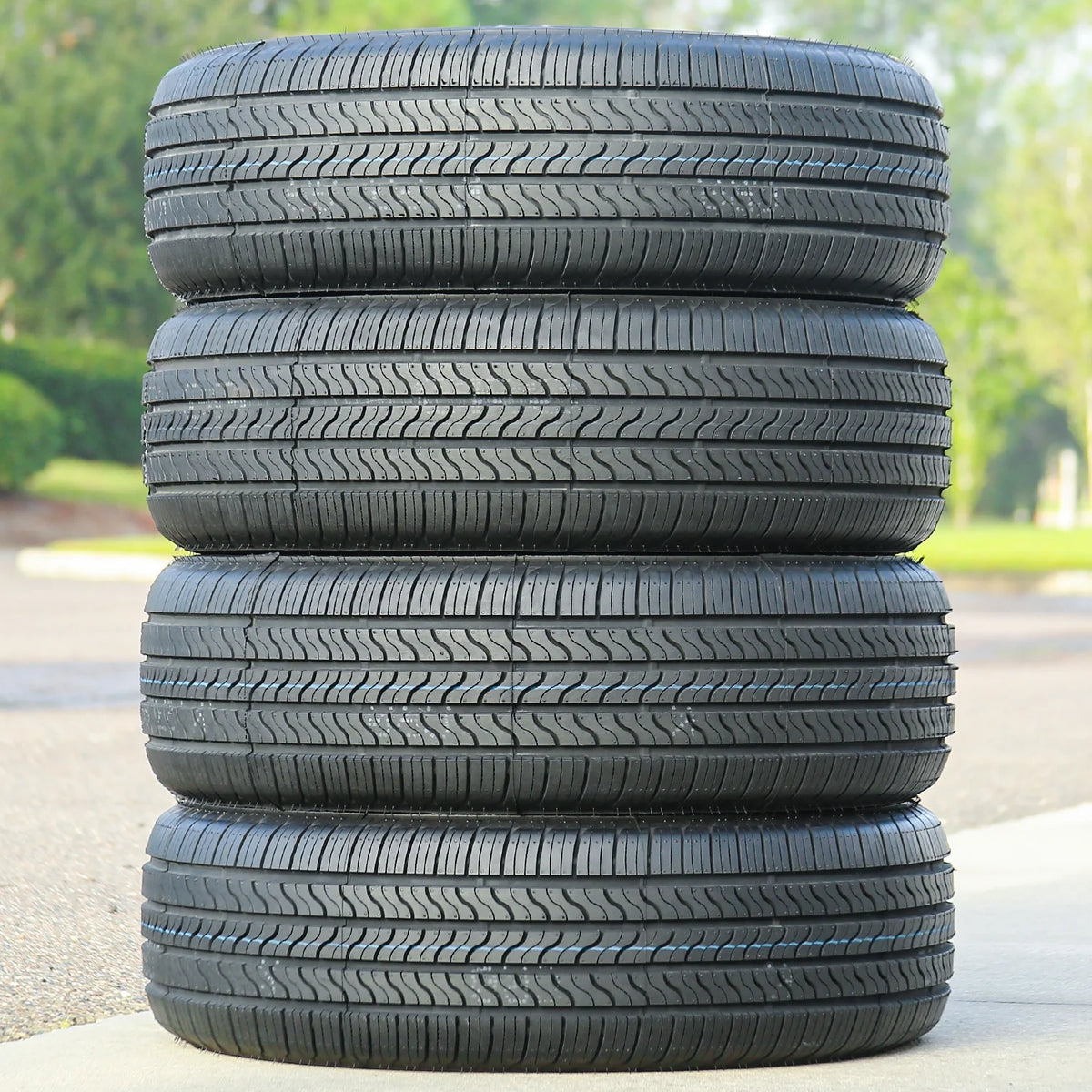 Set of 4 (FOUR) Firestone All Season 235/55R17 99T All Season Tires Fits: 2014-17 Ford Escape SE, 2018-19 Ford Escape SEL