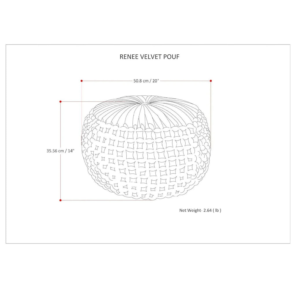 Exlonjet Margo 20 Inch Boho Round Pouf in Multi Color Braided Jute, For the Living Room, Bedroom and