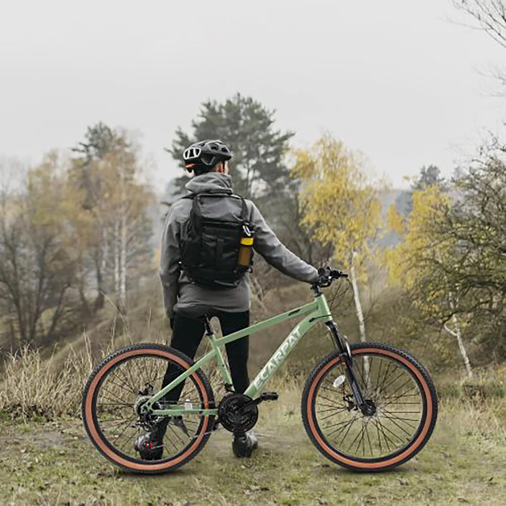 24 Inch Mountain Bike for Teenagers, High Carbon Steel Frame, Dual Full Suspension Mountain Bike, Mountain Tire, 21 Speed Mens Womens Outdoor Cycling, Birthday Gifts