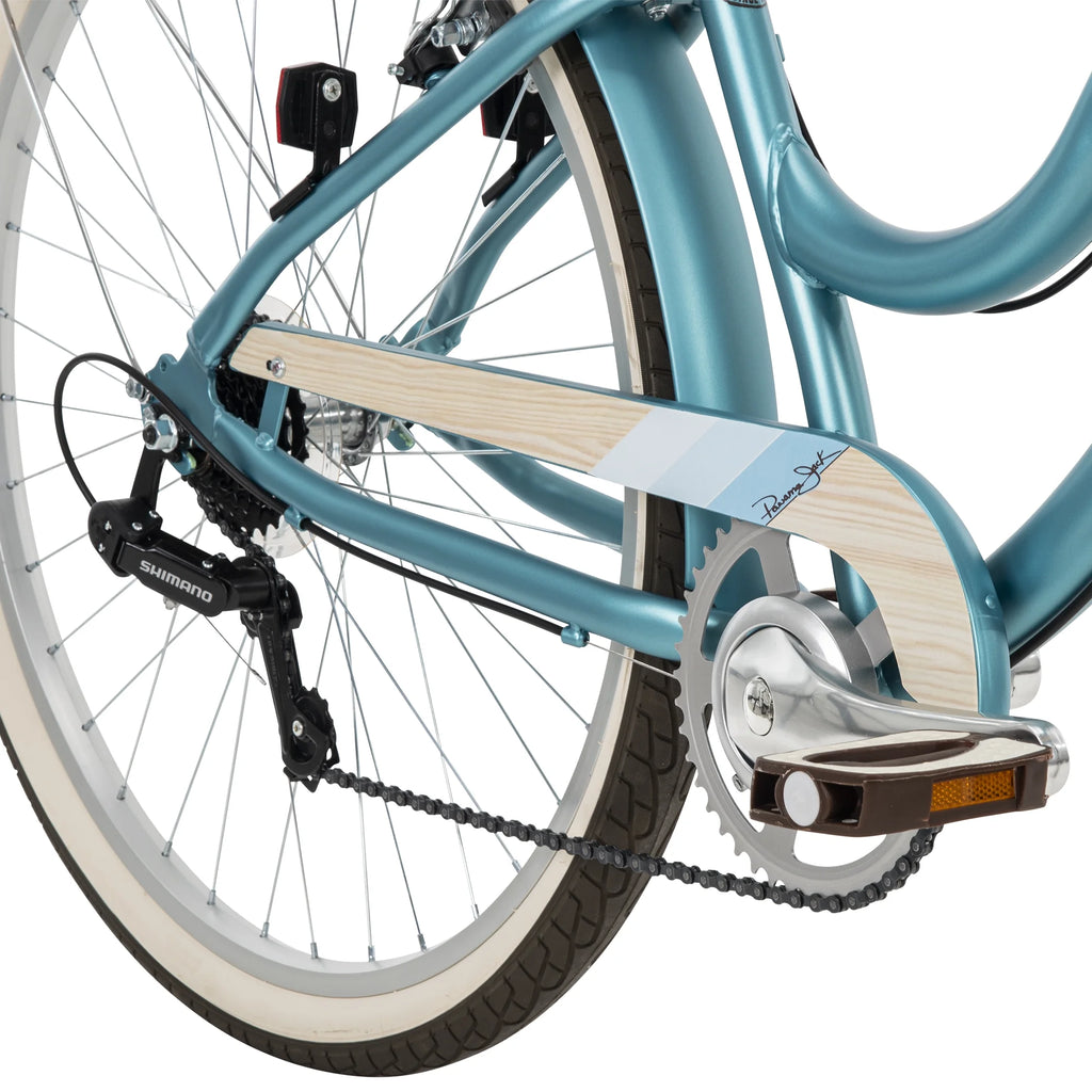 Jack 26-inch 7-Speed Comfort Bike for Women, Teal, by Huffy