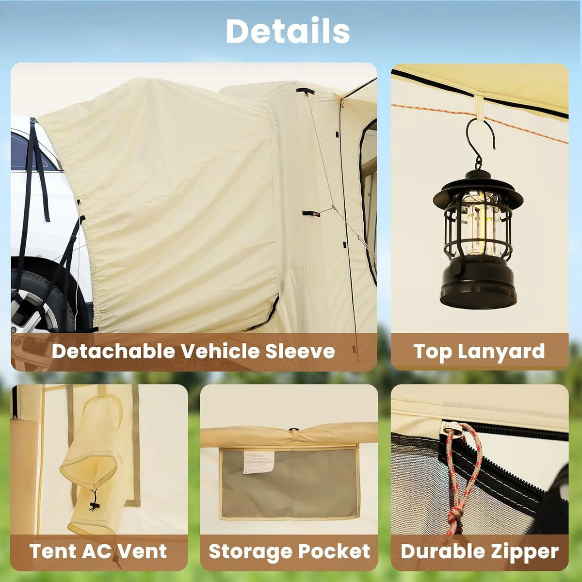 Inflatable Tents for Camping, Blow Up Tent with Canopy, Easy Setup Inflatable Camping Tent with Stove Jack, Waterproof Oxford Air Glamping Tents for Camping Adult 8-10 Person