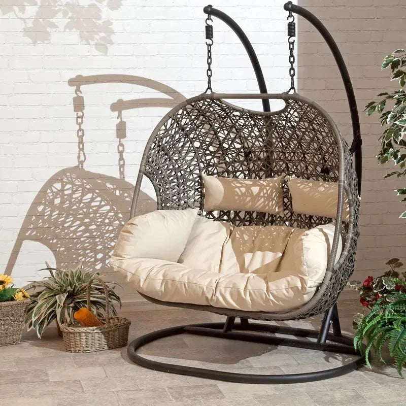 2025 Patio wicker swing chair